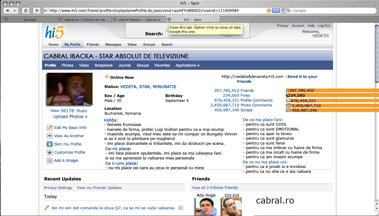 cabral pagina hi5