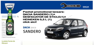 Pachet promotional Dacia Sandero